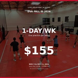 DVA Fall III 2026 — 1-Day/Wk